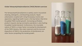 Tetraacetylethylenediamine [TAED] Market | Industry Data Analytics | IDA