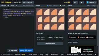 CSS Battle #2 Matrix Target #18 CSS Challenge