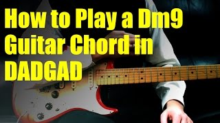 how to play a dm9 guitar chord in dadgad