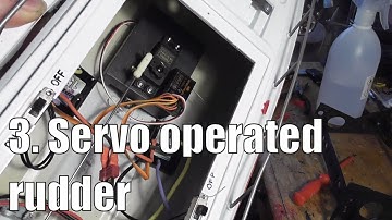 Upgrading Heng Long Atlantic Yacht 3: servo operated rudder