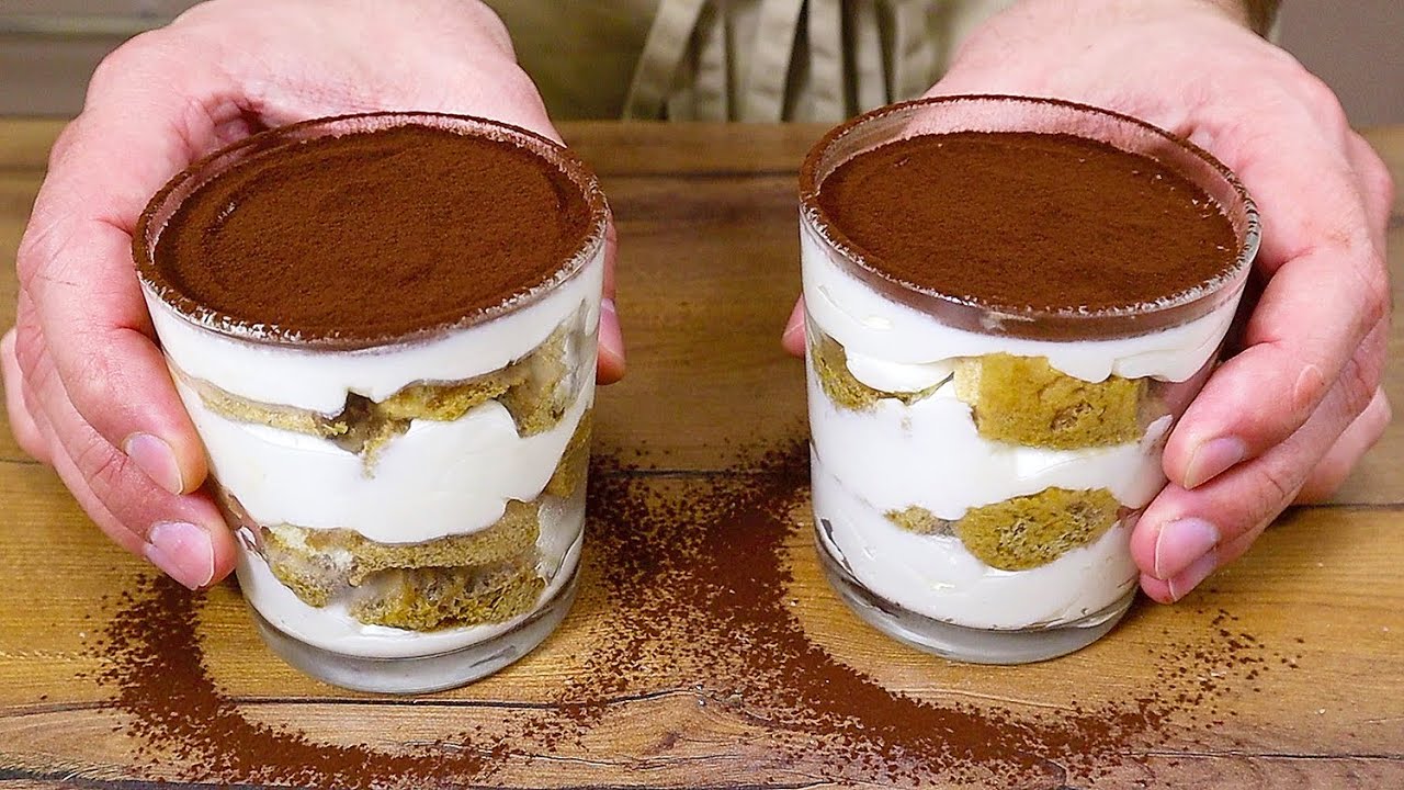 Dessert ohne Backen! Dessert in 5 Minuten! Leckeres Tiramisu! - YouTube