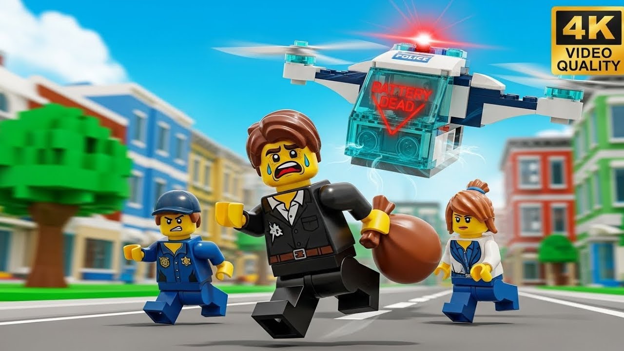 LEGO City Police Drone: Battery Died Mid-Chase! 🔋🚁