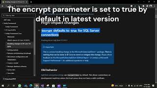 Breaking Change in  Net7 Migration