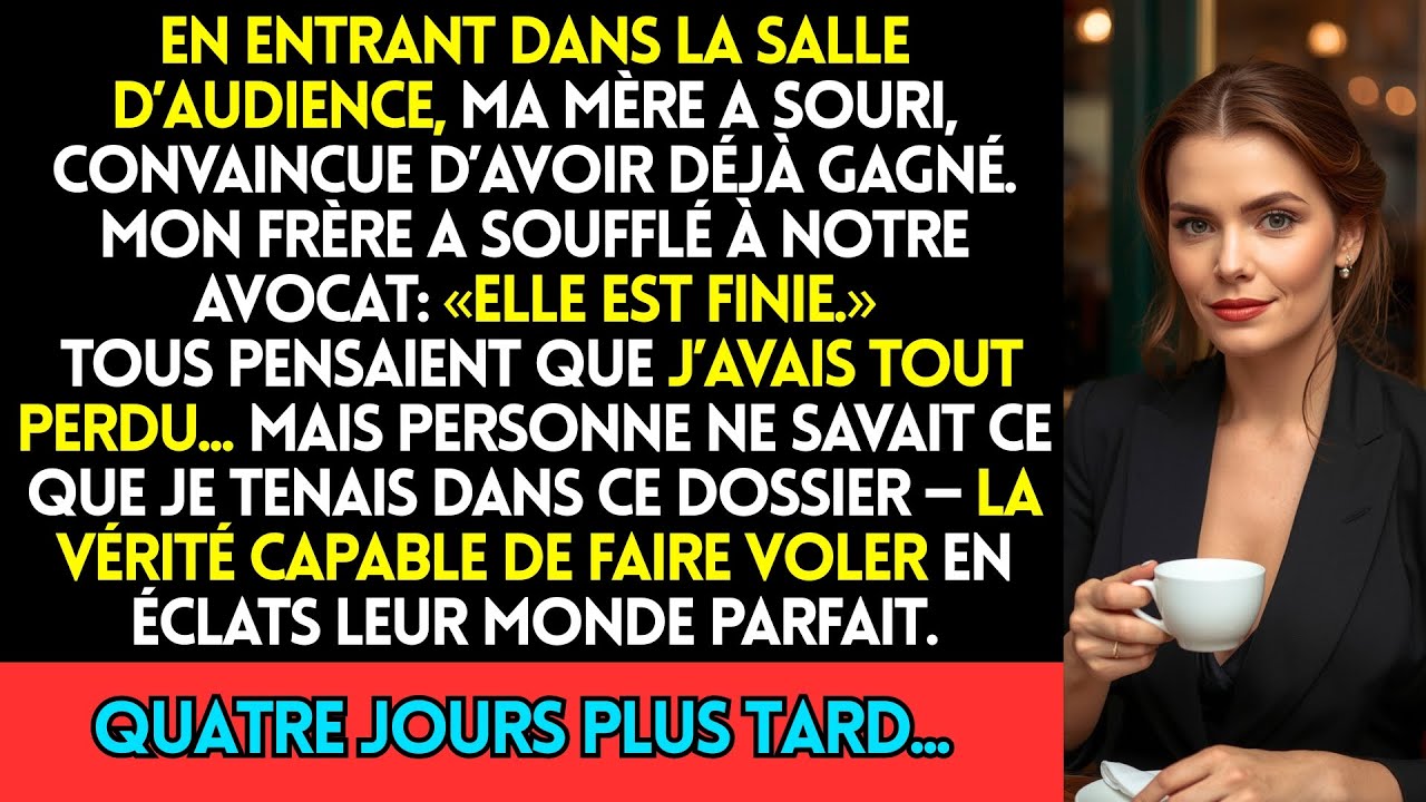 Quand Je Suis Entrée Dans La Salle D’Audience, Ma Mère A Souri — Ils Pensaient Que J’Avais Tout Perd