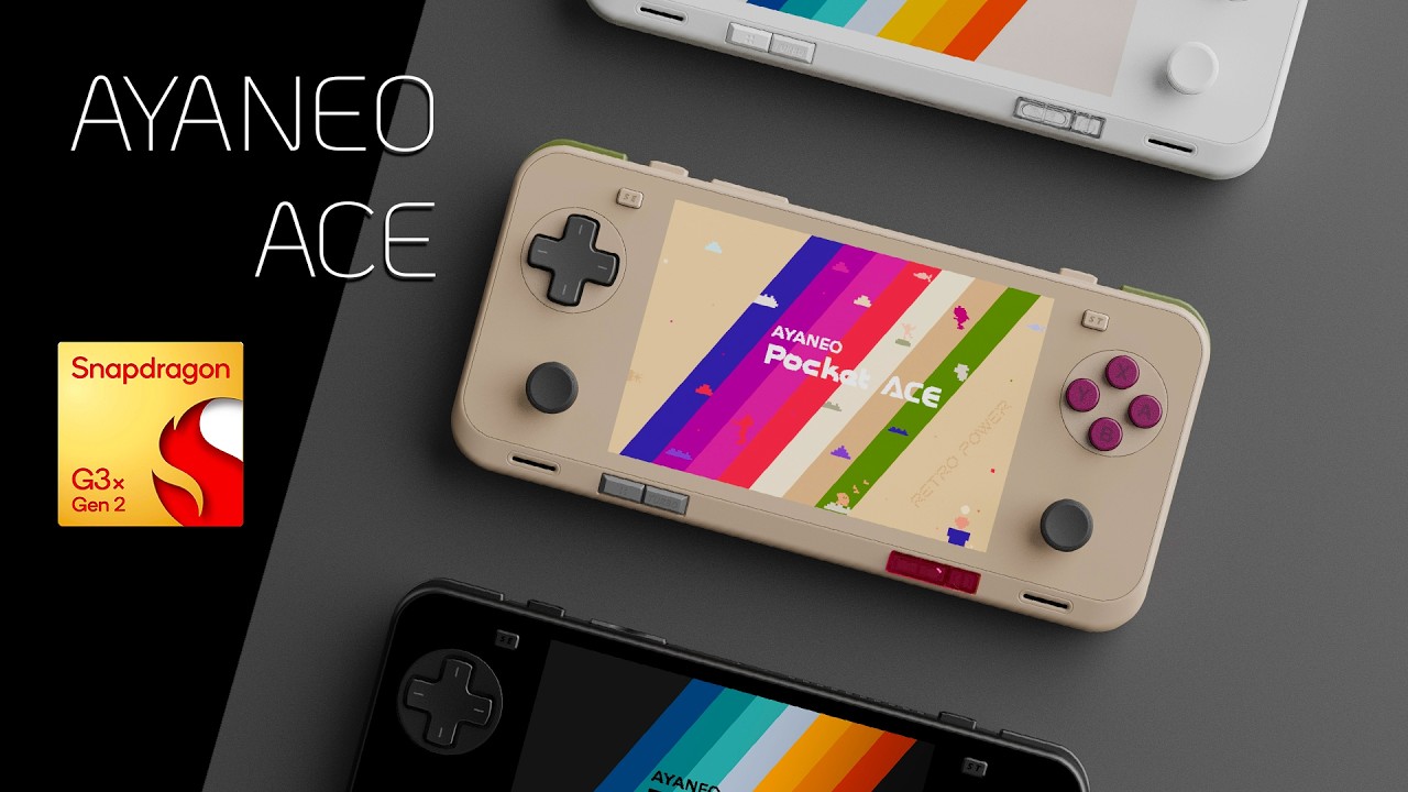 AYANEO ACE First Look! A POWERFUL Horizontal Retro Handheld