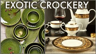 Exotic, Luxury, Imported Crockery Cutlery | How Chose Theme Dining Table Set Up | Lords Creation