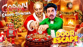 🎮 Insane Door Escape From Granny’s House on New Year’s Eve! 🎄🔥 | Granny Escape Together (new update) screenshot 1