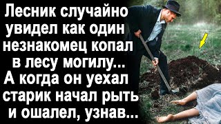 Лесник случайно увидел, как незнакомец копал в лесу могилу. А когда он уехал, старик начал рыть...