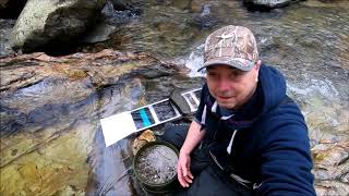 Scotland. Tyndrum gold panning April 2019