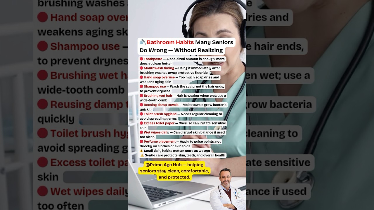 10 Bathroom Habits Many Seniors Do Wrong