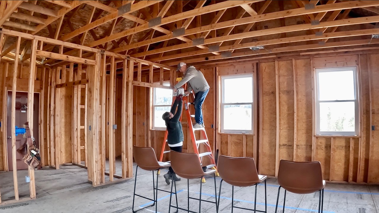 KITCHEN LAYOUT & ELECTRIC ROUGH IN - YouTube