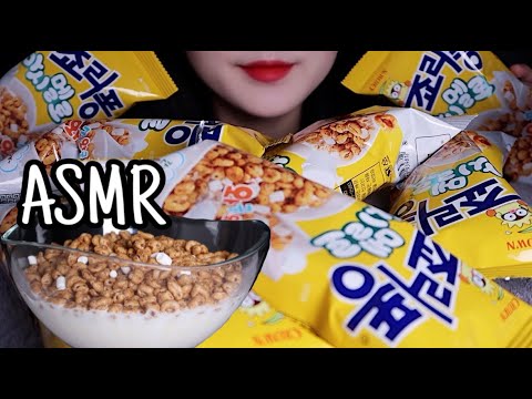 ASMR 죠리퐁 마시멜로 시리얼 리얼사운드 먹방/Jolly pong Marshmallow Cereal MUK BANG EATING SOUNDS
