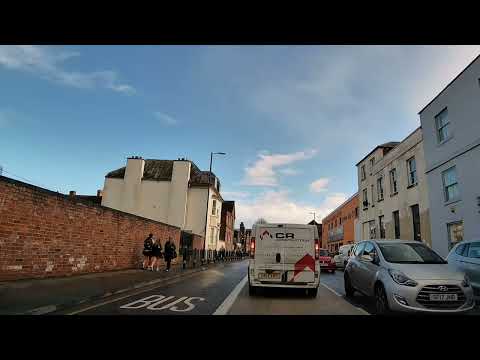 Driving On Barbourne Road, Upper Tything & The Tything, Worcester, England 25th March 2026