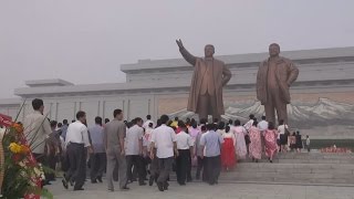 休戦６１年、市民が献花 北朝鮮「勝利」と主張