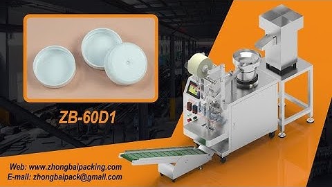 Automatic Plastic Cap Packing Machine, Bottle Caps Counting Packing Machine