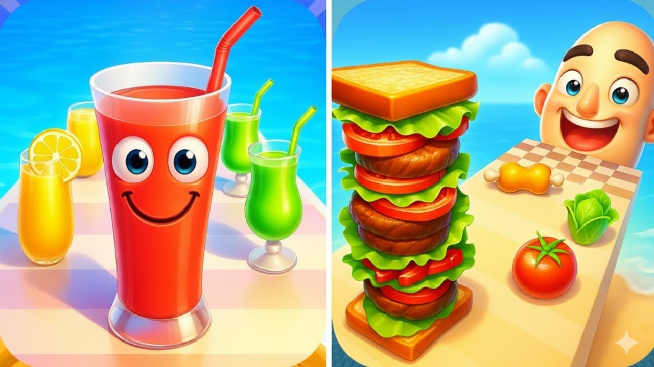 Sandwich Runner vs Juice Runner Gameplay Comparison