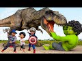 Scary Teacher 3D &amp; Baby Miss T VS T-Rex Dinosaurs Battle in Jurassic Word | Dinosaur Funny Video