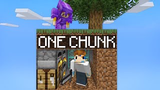 Minecraft Manhunt, but There's Only ONE Chunk...