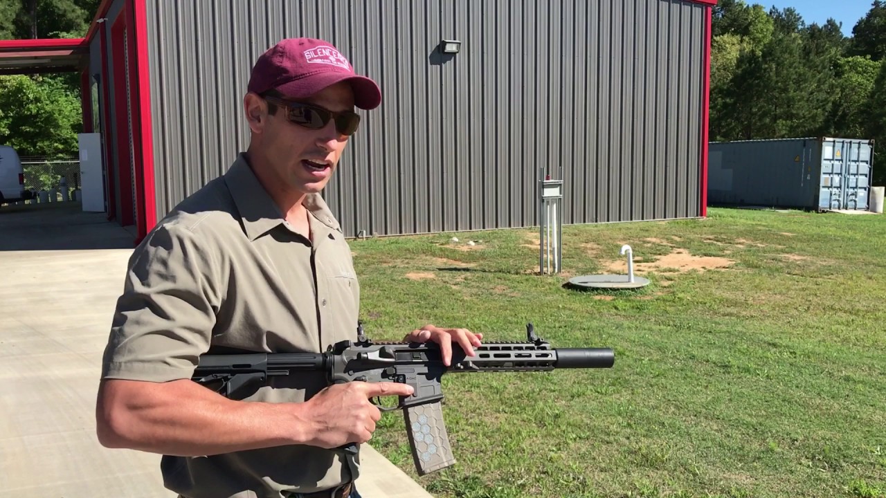 Demo SilencerCo Omega 9K on SBR 300 Blackout YouTube