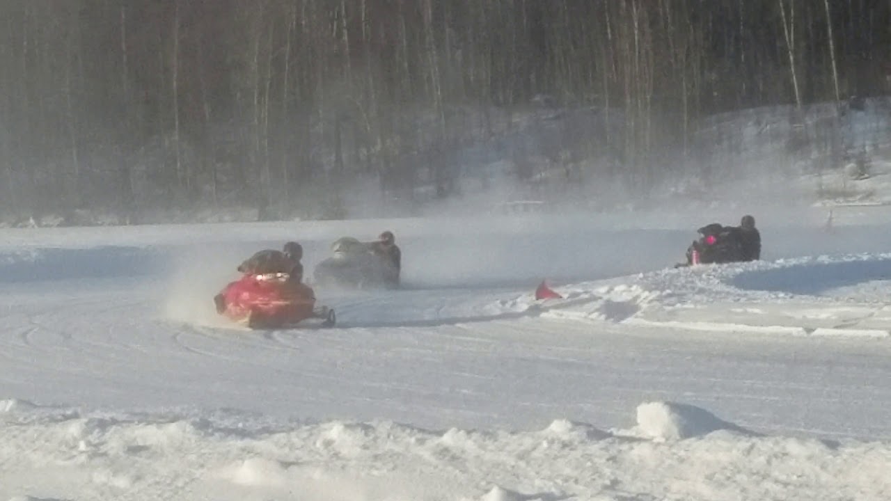 Ice oval race open class and newer open class sleds combo YouTube