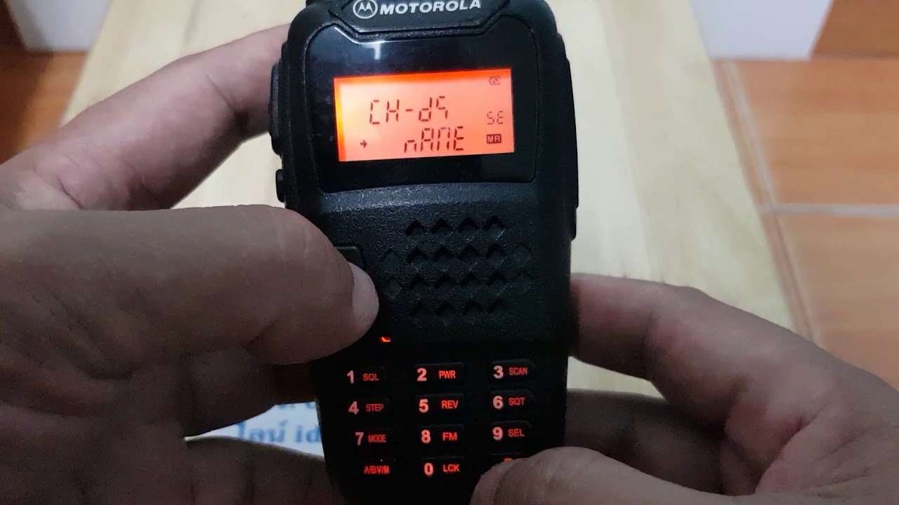 วิธีเปลี่ยนความถี่ให้เป็น ch motorola GP 900