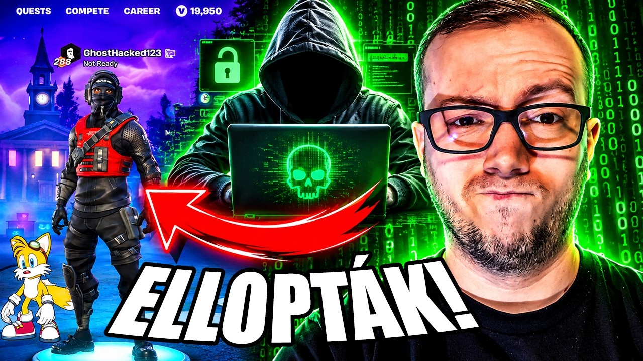 Feltörték Ghost4Rider 9 éves Fortnite fiókját – így verte vissza a csalót!