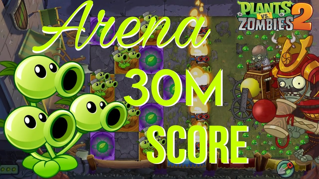 Arena 30M score game play !! plants vs zombie2 hack