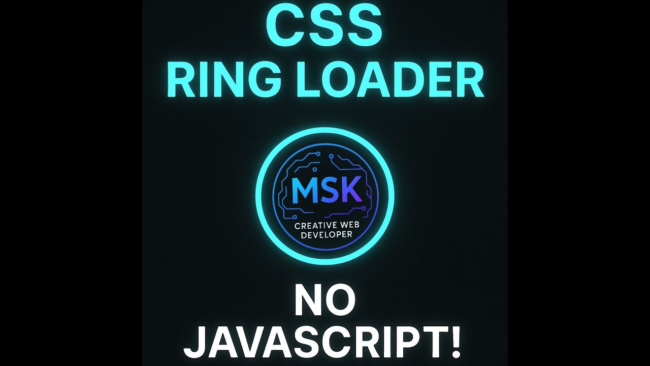CSS Ring Pulse Loader Animation | Only HTML & CSS | No JavaScript ...