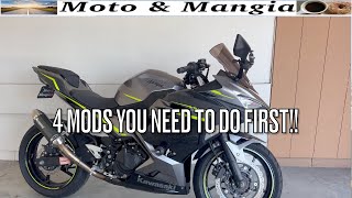 4 Mods your Motorcycle NEEDS!