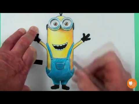Video Hướng dẫn vẽ Minion hoạt hình đơn giản cho trẻ em|... - youtube