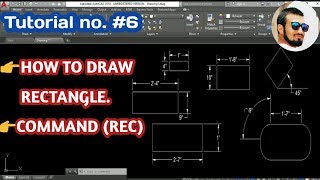 🔥#6 || HOW TO DRAW RECTANGLE IN AutoCAD completely explained || in hindi and urdu ||