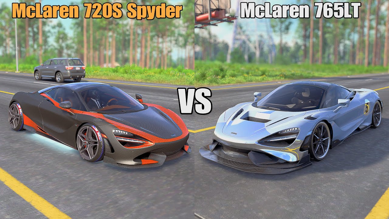 The Crew 2 - McLaren 765LT Vs McLaren 720S Spyder Comparison Fully