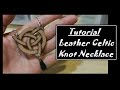 DIY Leather celtic knot necklace