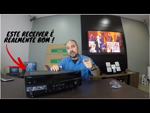 Receiver Yamaha RX-V383 Bluetooth Unboxing e Review melhor custo benefício home theater !