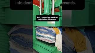 100LBS Used Clothes Baling Press#balepress#recycling #sinobaler#ukstylebaler