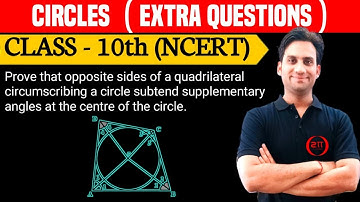 Prove that opposite sides of a quadrilateral circumscribing a circle subtend supplementary angles