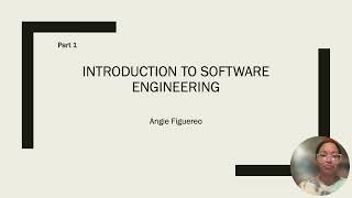 Part 1: Introduction to Software Engineering Update
