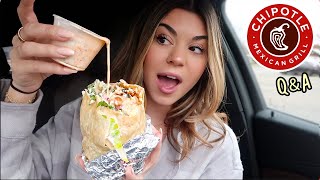 Chipotle Mukbang!  Q&A (justice finally, my mental health, physic?)