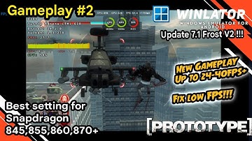 Winlator 7.1 Frost V2 | Prototype | Poco F1 Snapdragon 845 + New setting Fix Low FPS