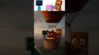 Sprunki Oc Emoji 46 X Nyan Cat X Snickers X Hot Air Ballooning Real Life