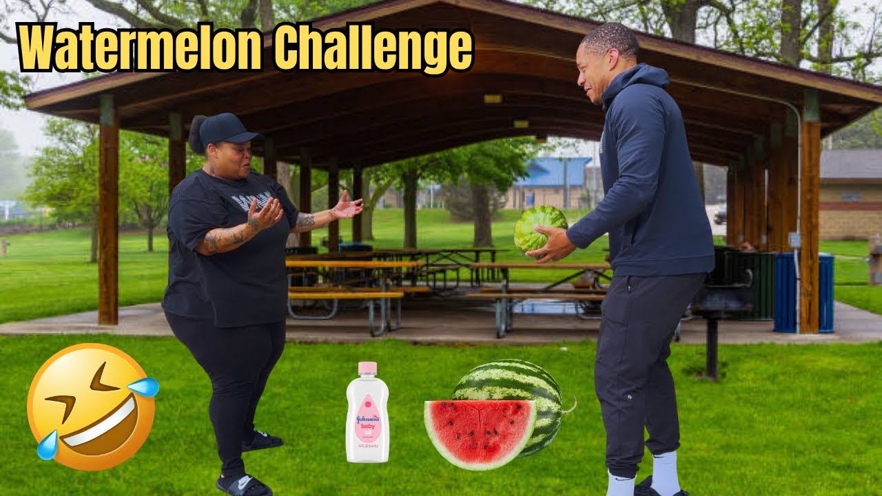 Watermelon and Baby Oil Challenge at the Picnic…. #RedvsRedd #challenge