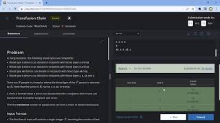 Famous CodeChef Contest START95 solutions Transfusion Chain Problem Solution || 21st June 2023 Profile