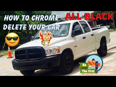 HOW TO CHROME DELETE YOUR CAR WITH PLASTI DIP - YouTube