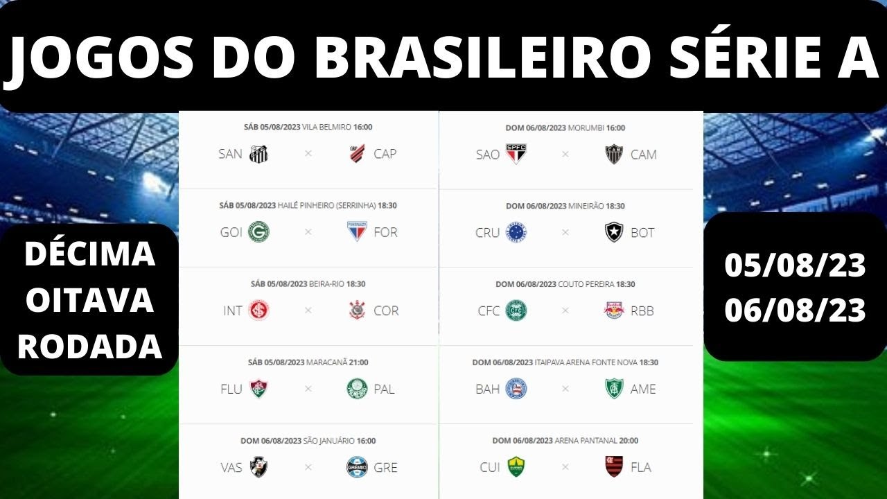 Jogos do Brasileirão - 08/10/2023