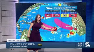 Invest 95-L could become Tropical Storm Lee by end of week