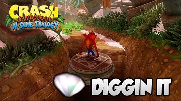 Crash Bandicoot 2 - "Diggin It" 100% BOTH Clear Gems and All Boxes (PS4 N Sane Trilogy)