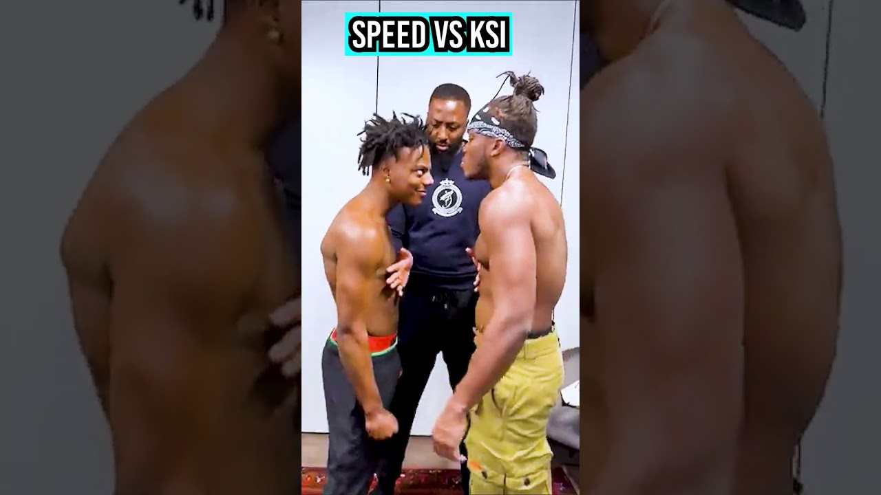 IshowSpeed Vs KSI Staredown! 🤣