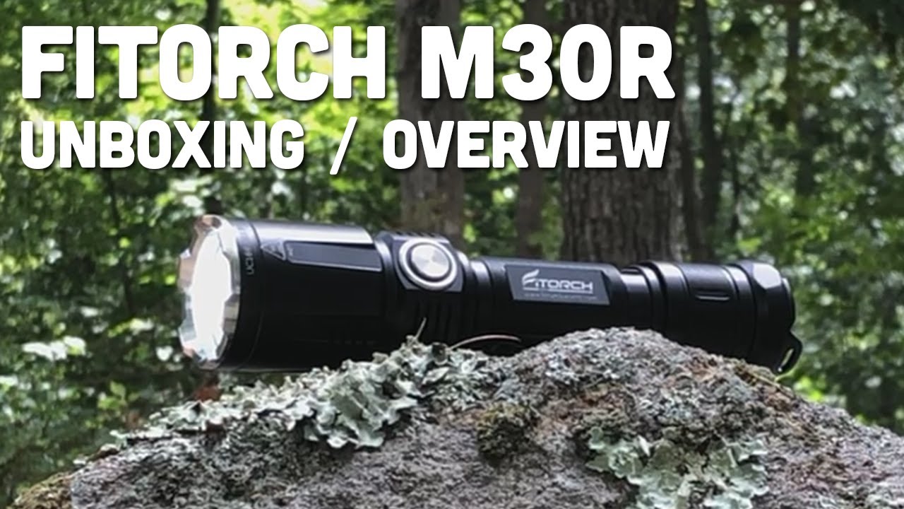Fitorch M30R 1800 Lumen Tactical Flashlight - Unboxing & Overview