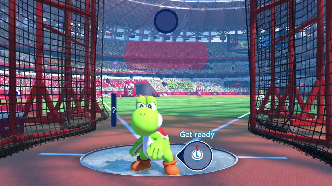 Mario and Sonic at the Tokyo 2020 Olympic Games- (Discus Throw) Yoshi