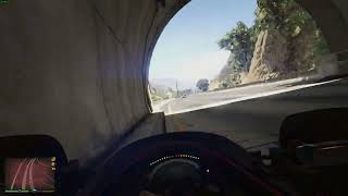 Driving upside down in a GTA V tunnel with a F1 car. (PR4) screenshot 2